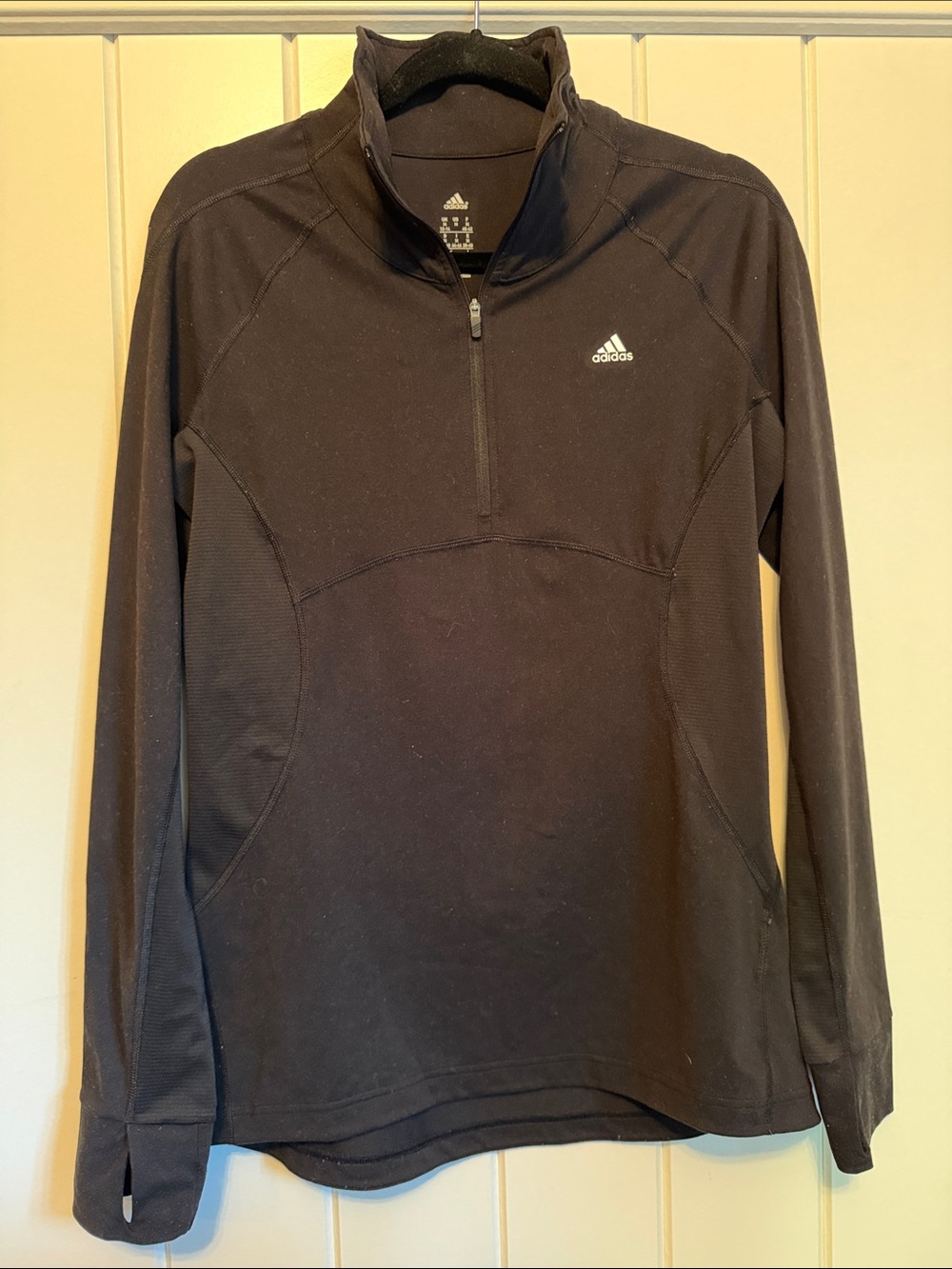 adidas ||| Women’s Black Quarter-Zip Athletic Pullover